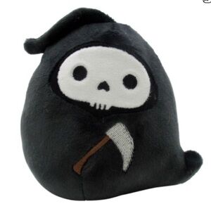 Squishmallows Black and White Grim Reaper Plush